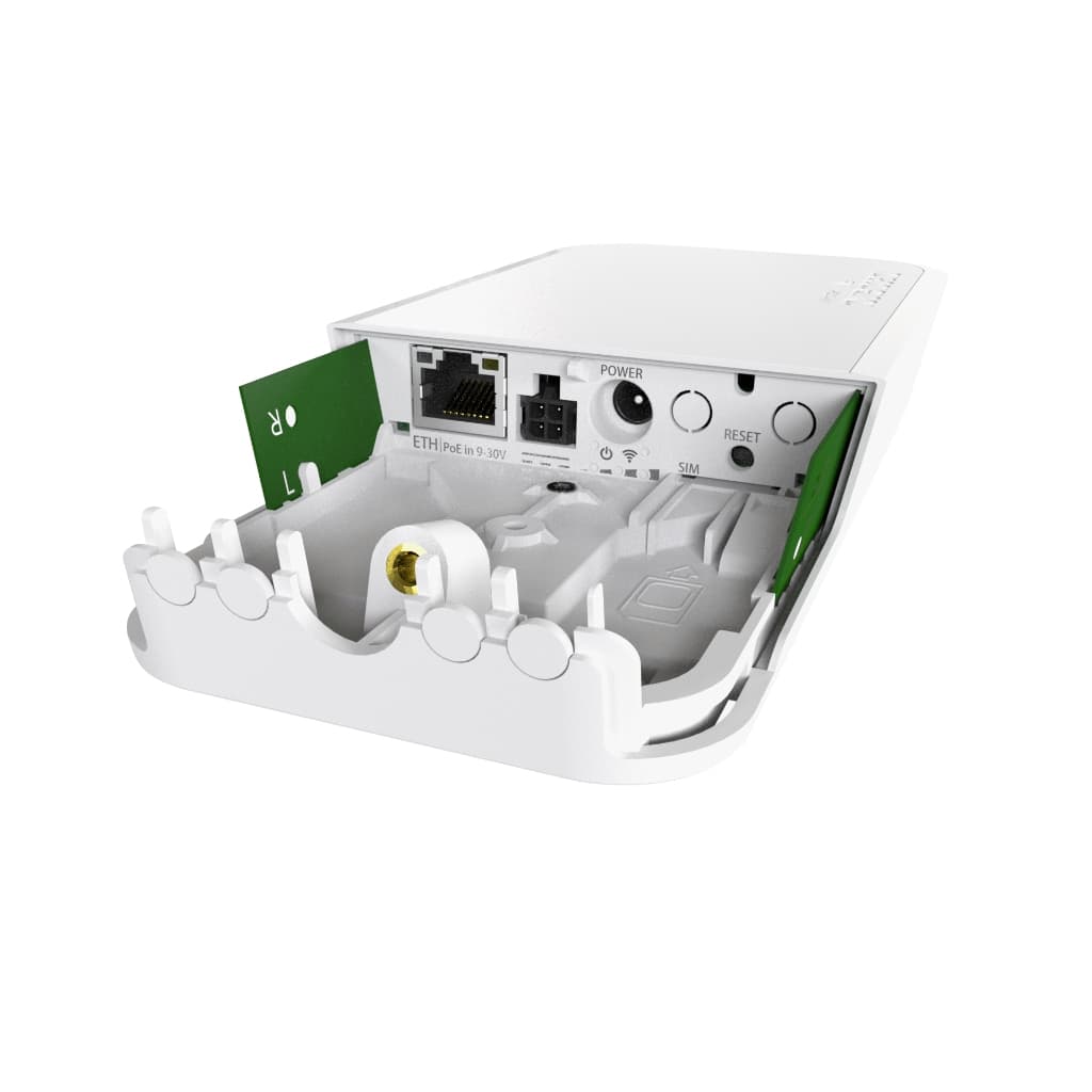 MikroTik wAP R (RBwAPR-2nD) | Dış Ortam 2.4 GHz AP, miniPCIe LTE Yuvası, LTE Antenleri,