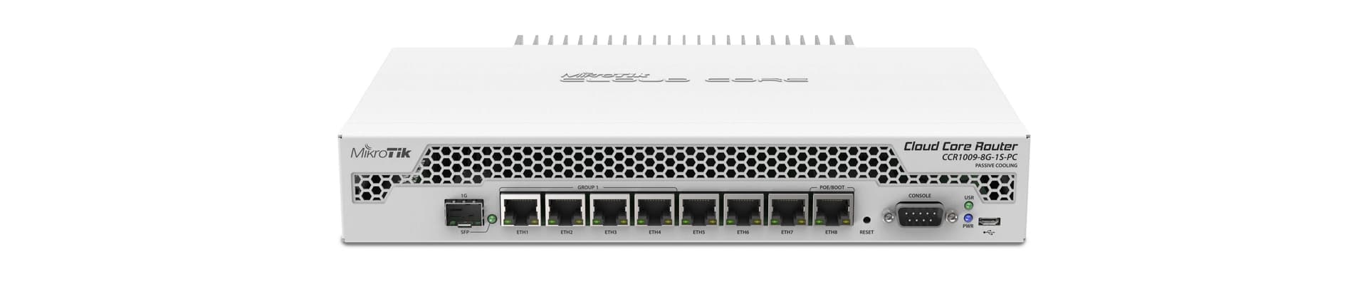 MikroTik CCR1009-8G-1S-PC 8Port Gigabit Ethernet 1 Port 1.25G SFP Firewall Router
