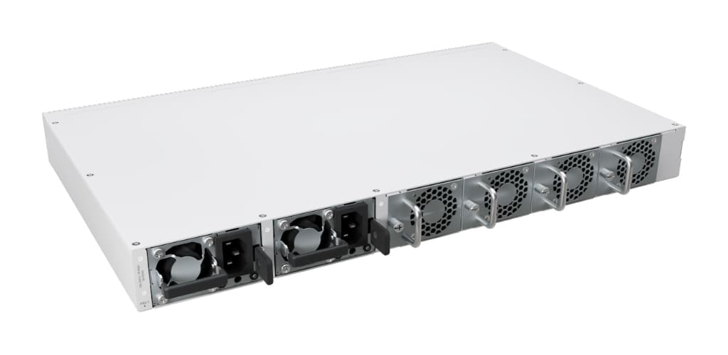MikroTik CRS812 DDQ | 2×400G QSFP-DD, 2×200G QSFP56, 8×50G SFP56 | 400G leaf spine switch