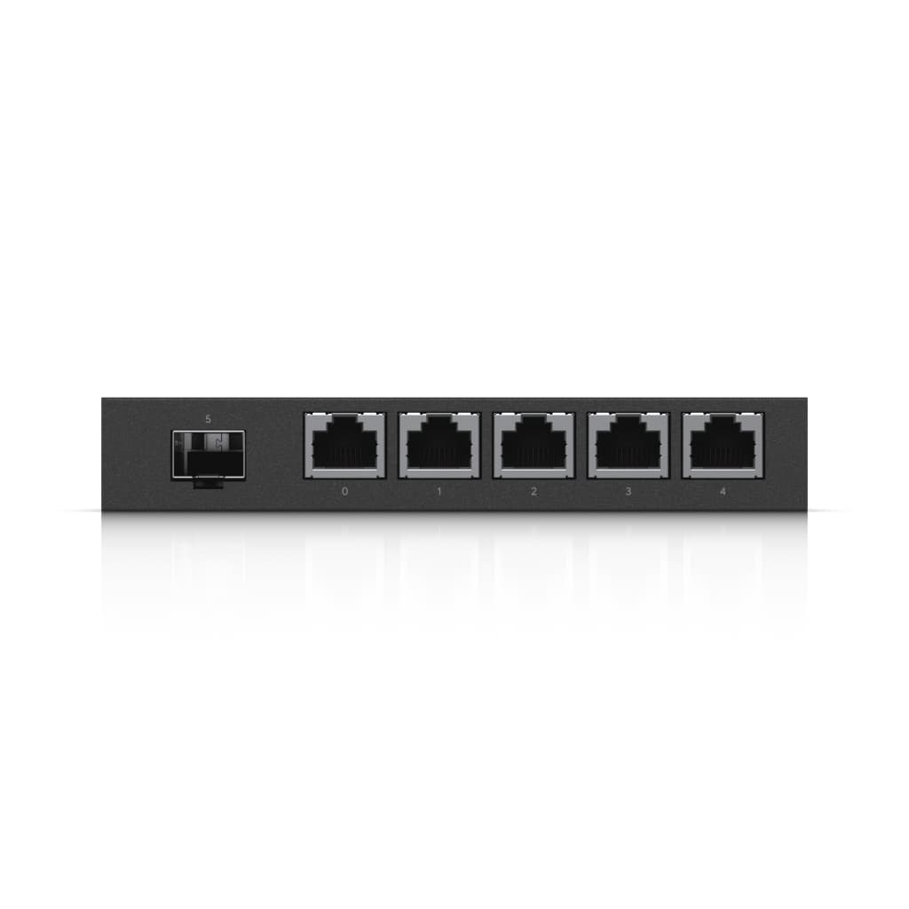 UBNT EdgeRouter X SFP (ER-X-SFP) – 5 Port Gigabit RJ45, 24V Pasif PoE ve SFP Portlu Kompakt Router