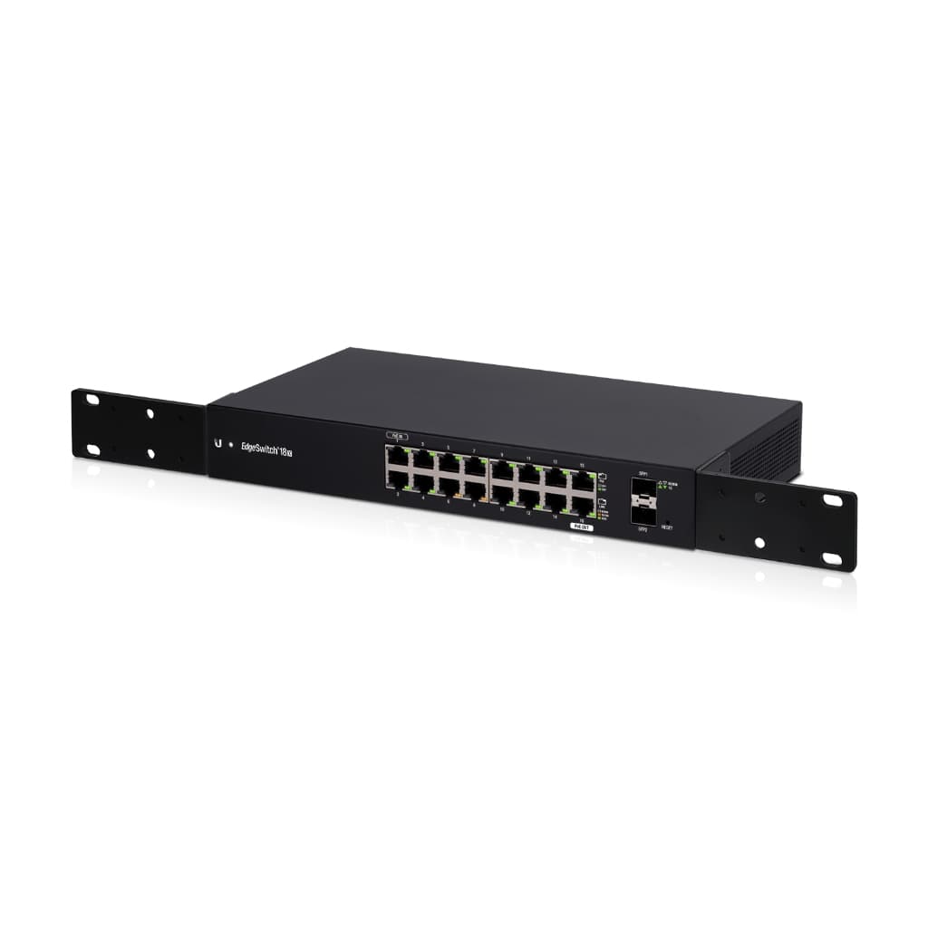 UBNT EdgeSwitch 18X (ES-18X) – 16 Gigabit RJ45, 2 SFP Portlu, Fanless ve Uygun Fiyatlı WISP Switch