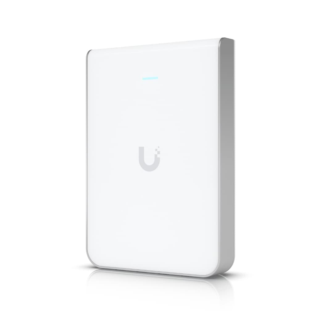 UBNT UniFi U6 In-Wall (U6-IW) WiFi 6 Duvar Tipi Access Point – 6 Stream, 4 Port GbE Switch, PoE Out, Otel Odası İçin İdeal
