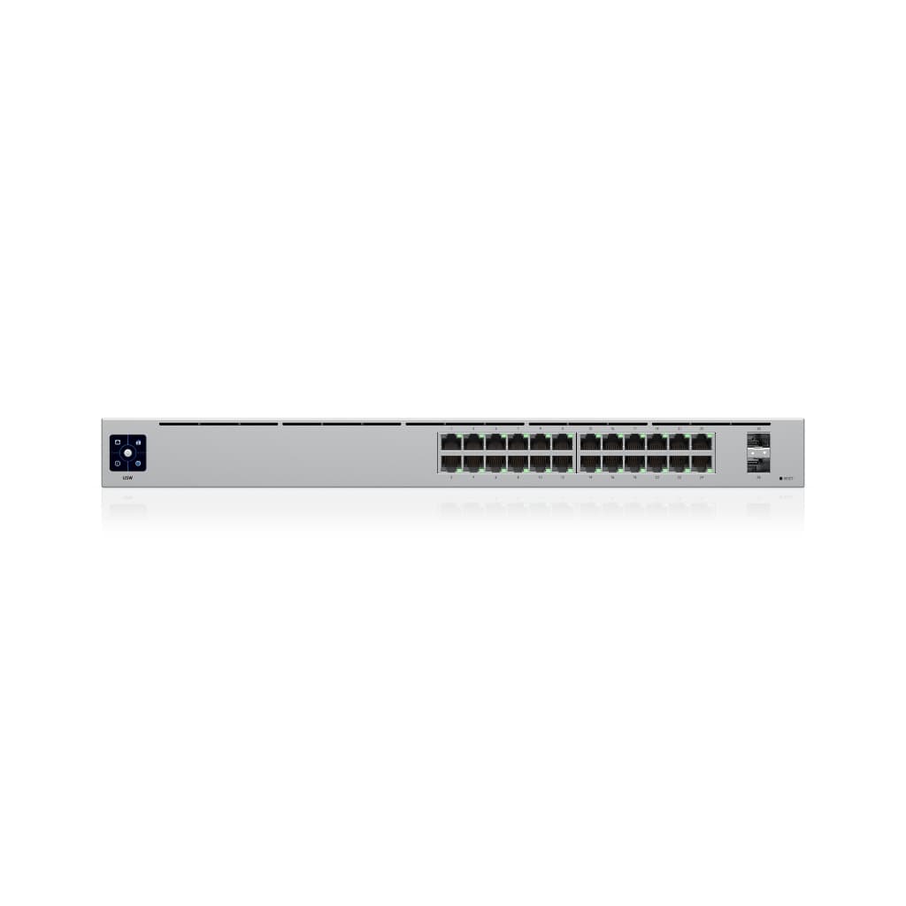 UBNT UniFi Standard 24 (USW-24) | 24 Port Gigabit, 2 SFP, Fansız Layer 2 Switch