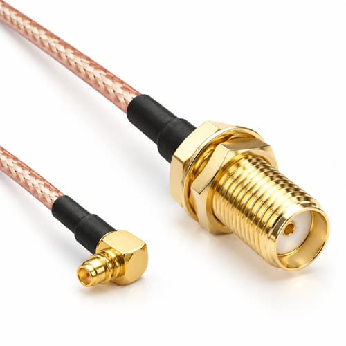30 cm RG316 SMA Female to MMCX Pigtail Kablo | 50 Ohm RF Koaksiyel Kablo