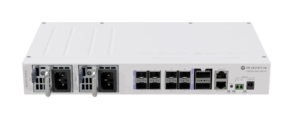 MikroTik CRS510-8XS-2XQ-IN 2×100G QSFP28 + 8×25G SFP28, MLAG kompakt 100G Core Switch