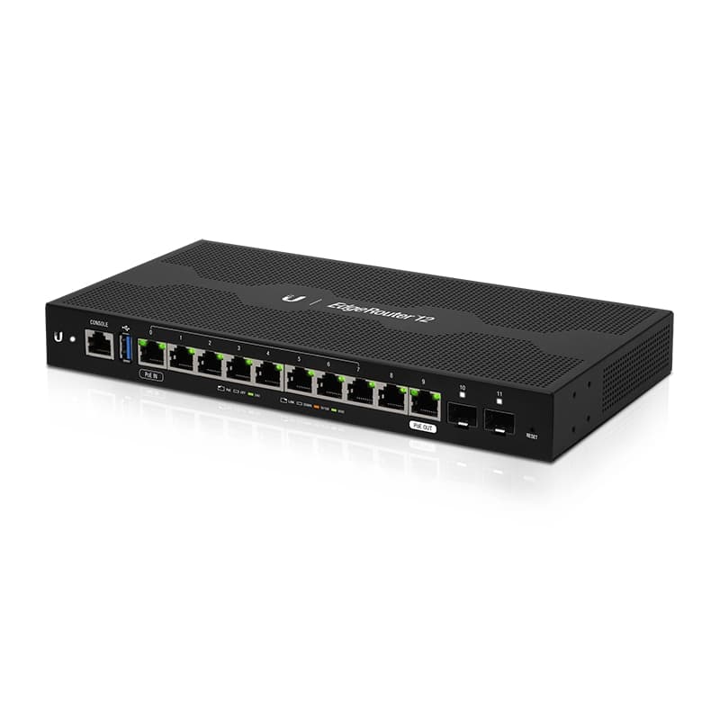 UBNT-ER-12 UBNT EdgeRouter 12 10 Port Gigabit Ethernet 2 Port 1.25GSFP Firewall Router