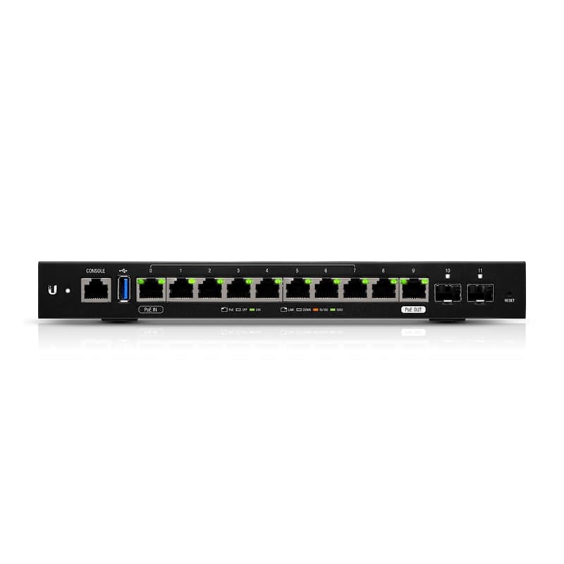UBNT-ER-12 UBNT EdgeRouter 12 10 Port Gigabit Ethernet 2 Port 1.25GSFP Firewall Router