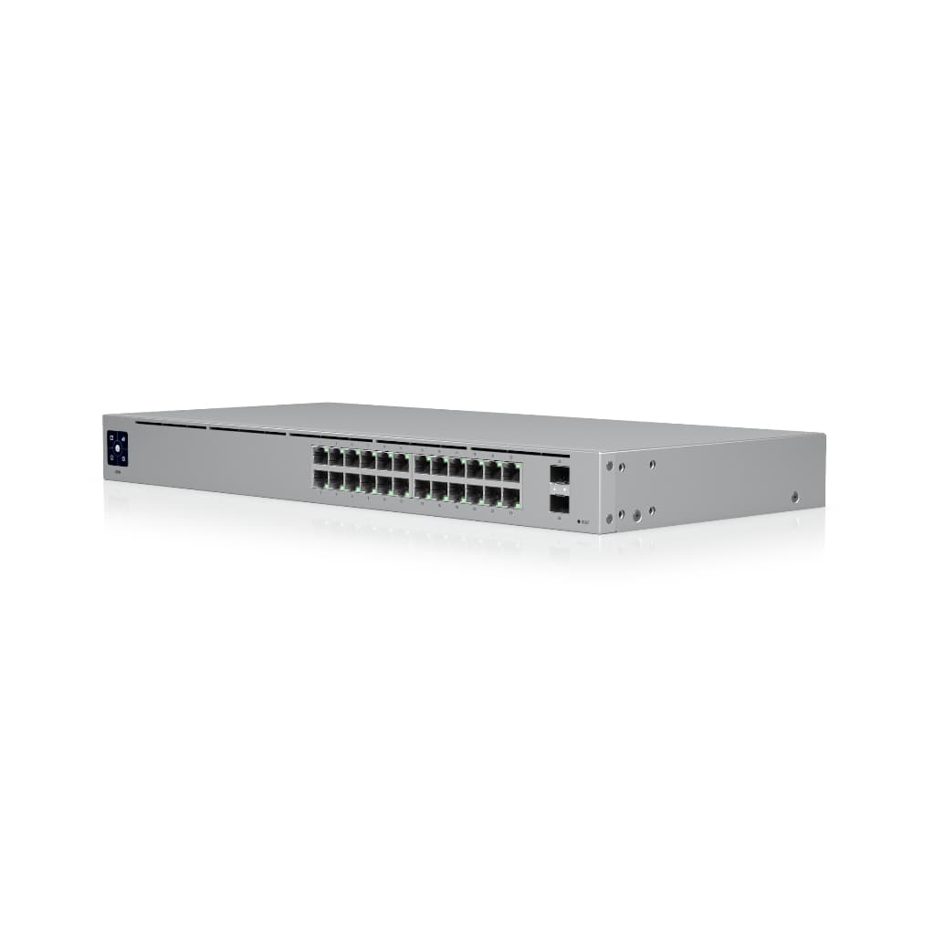 UBNT UniFi Standard 24 (USW-24) | 24 Port Gigabit, 2 SFP, Fansız Layer 2 Switch