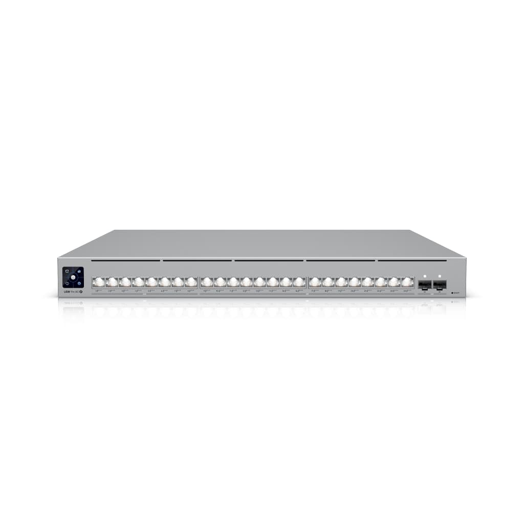 UBNT UniFi Pro XG 24 PoE (USW-Pro-XG-24-PoE) – 24 Port 10G/2.5G PoE+++ Layer 3 Switch, 25G SFP28 Uplink ve 720W PoE