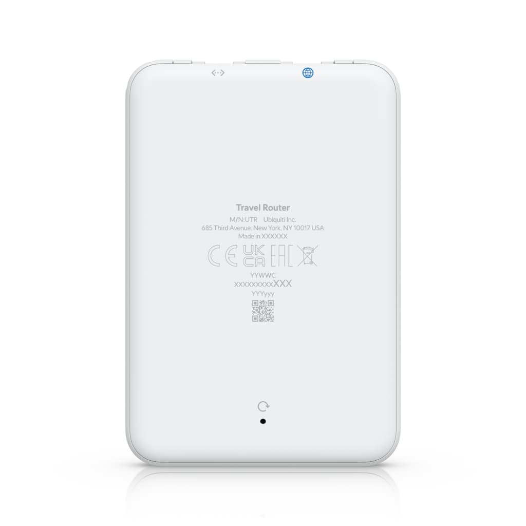 UBNT UniFi Travel Router (UTR) – Ultra İnce Seyahat Router’ı | WireGuard & OpenVPN VPN, 2× Gigabit Ethernet, WiFi 5, USB-C