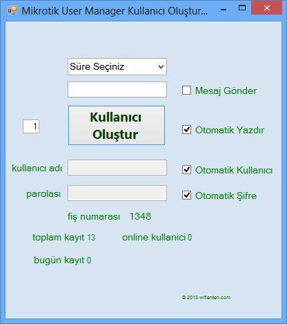Mikrotik için Otomatik kullanıcı Oluşturma ve Barkod Yazıcı Programı - görsel 4