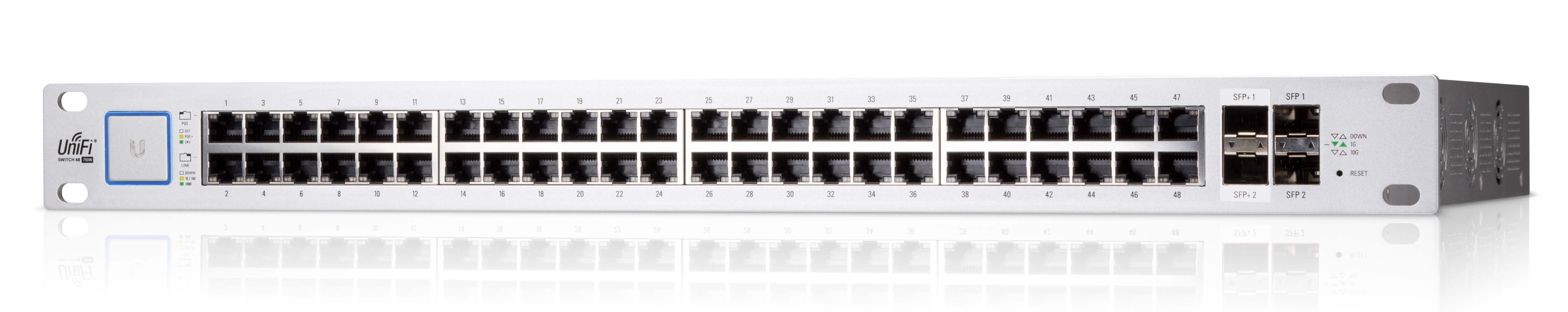 UBNT UniFi Switch 48 500W UBNT UniFi US-48-500W - UBNT UniFi Switch 48 Port 500W PoE+Management Switch - görsel 6