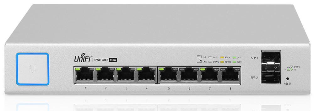 UBNT UniFi Switch 8 150W UBNT UniFi US-8-150W - UBNT UniFi Switch 8 Port 150W PoE+ Layer3 Yönetilebilir Switch - US-8-150W - görsel 7